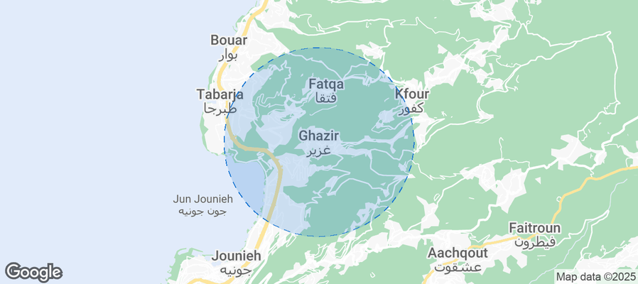 Ghazir Airbnb map